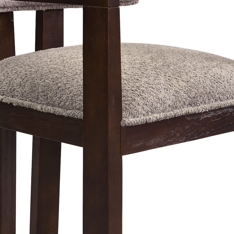 Conrad Sophisticated Modern Dining Chair With Armrest by Christopher Knight Home