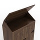 preview thumbnail 16 of 19, DH BASIC Jody Farmhouse Adjustable 4-Shelf Double-Door Shoe Cabinet with Lift-top Storage by Denhour