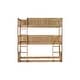 preview thumbnail 12 of 48, Twin Size Wooden Triple Bunk Bed with Ladders and Guardrails, Twin Over Twin Over Twin Detachable Bunk Bedframe for Kids