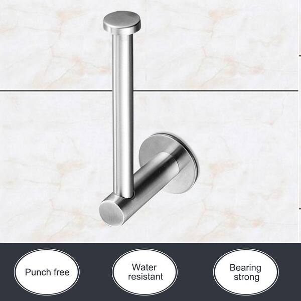 By pattyslab oct 18, 2020. Toilet Paper Holder Wall Mount Self Stick Stainless Steel Bathroom Paper Roll Overstock 28386696