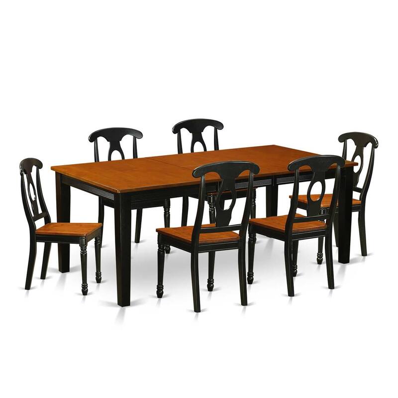 Kitchen Dining Set Wood Table Chairs - Space Saving Dinette Set for Home
