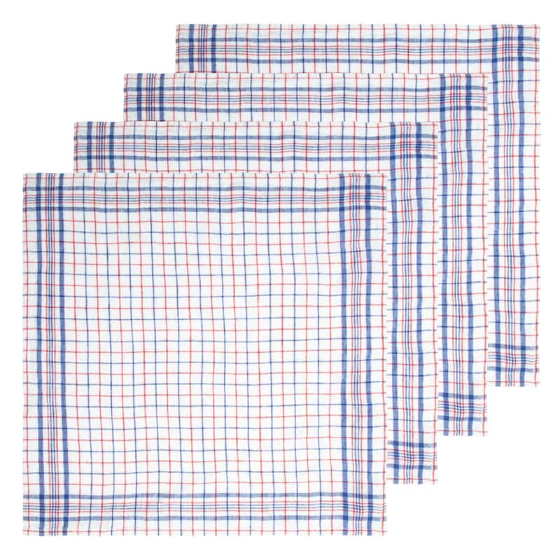 Caravan Bistro Napkins - Set of 4 - Set of 4 - Blue/Red