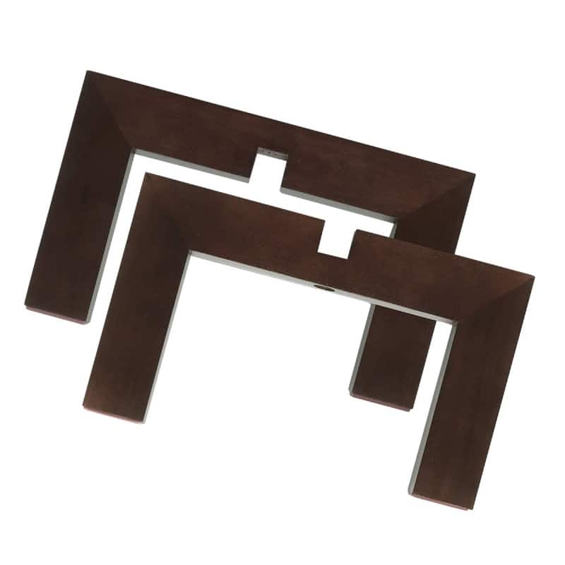 2 Pack Wood Plant Stand - 11.8 x 11.8 x 7 inches