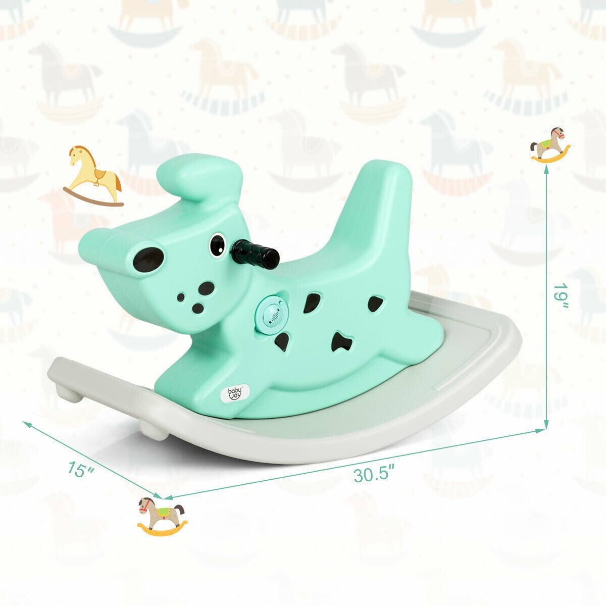 rocking horse with music