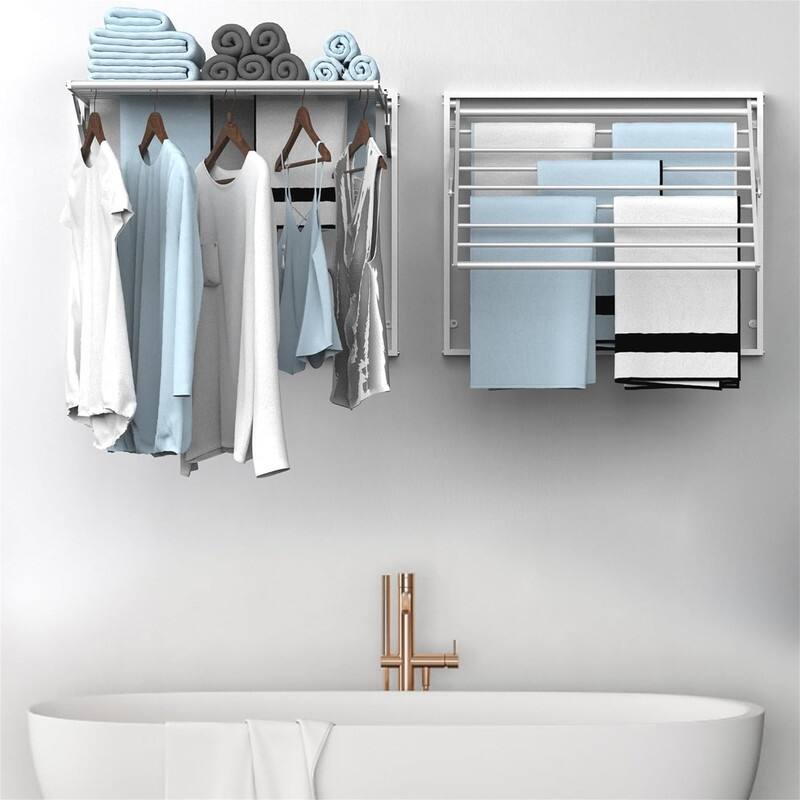 2 Pcs Wall Mount Drying Rack - 26 x 31.5, Stainless Steel