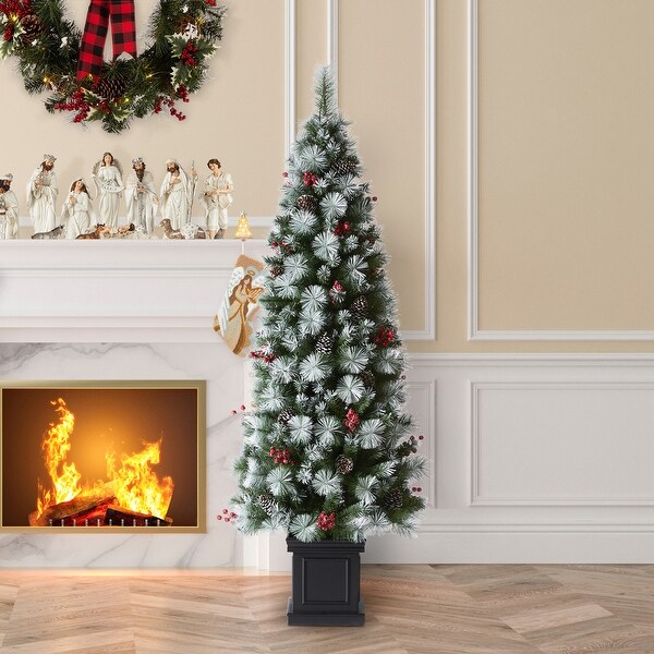 Pre lit porch christmas tree best sale
