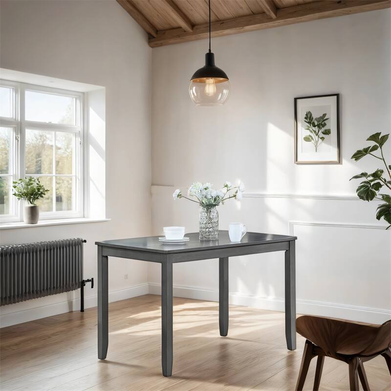 Wood Rectangular Dining Table for Small Space