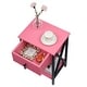 preview thumbnail 6 of 6, VECELO Mid Century Modern Nightstand with Storage Shelves, Set of 2 Nightstands, End Table/Side Table