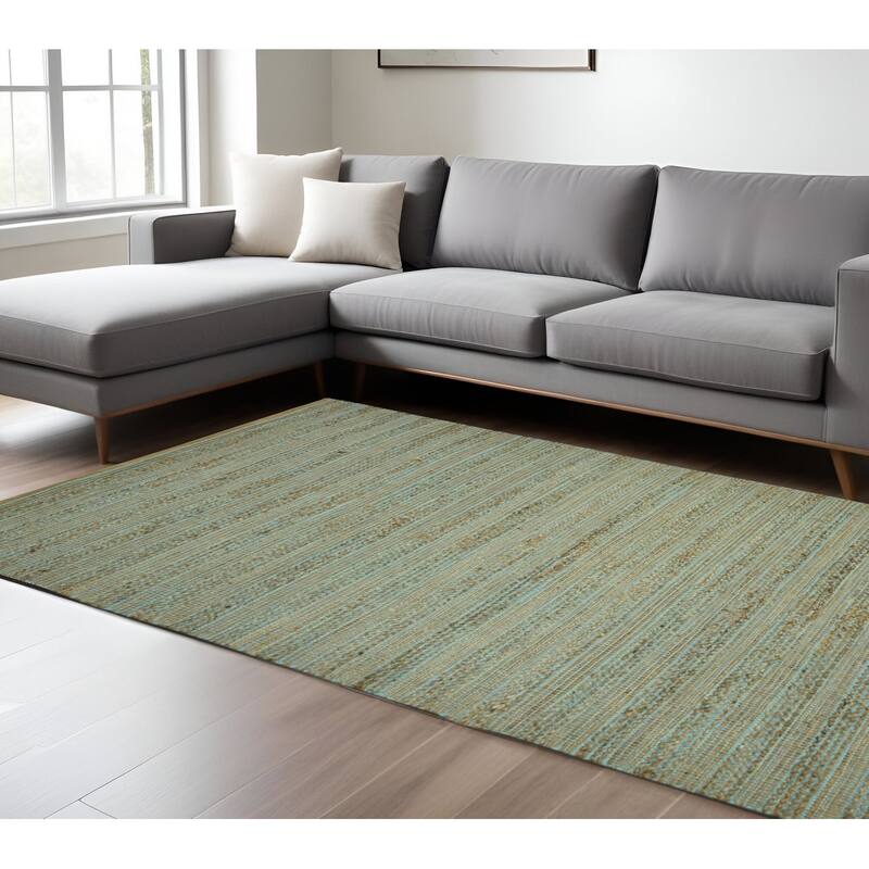 HomeRoots Striped Lodge Rectangle Area Rug - 120.00 in. x 96.00 in.  x 0.20 in.