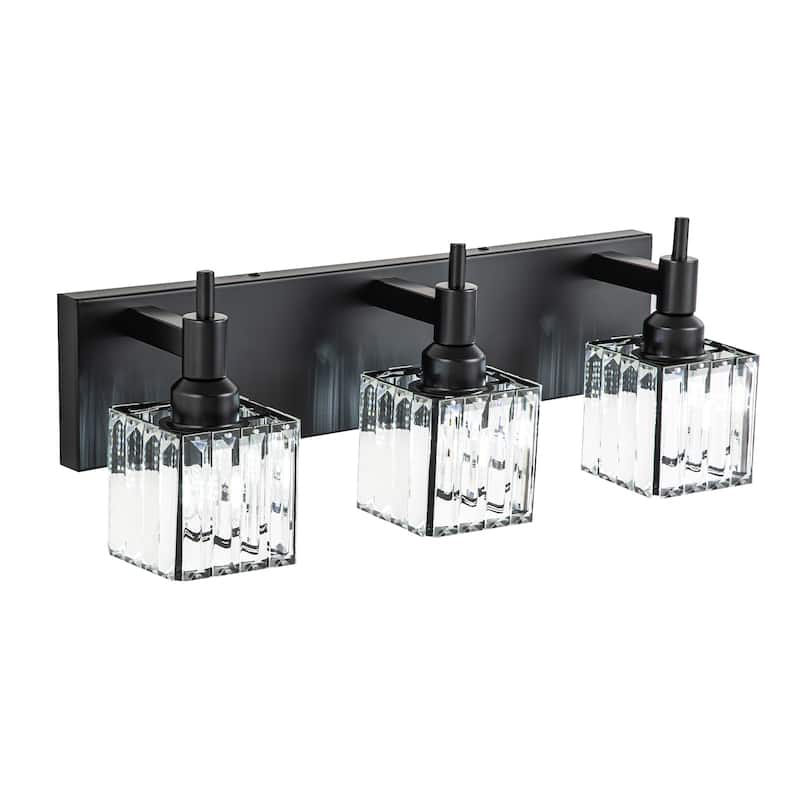 2/3/4-Light Modern Bathroom Crystal Vanity Light Wall Sconces