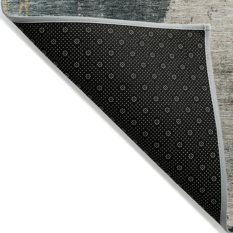HomeRoots Abstract Transitional Rectangle Outdoor Rug