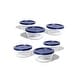 preview thumbnail 1 of 34, Glass Food Storage Containers Set - Round, 2-Cup (16oz) BPA-Free, Microwave & Oven Safe, Airtight Lids 12 Piece Set (6 Containers + 6 Lids) - Blue