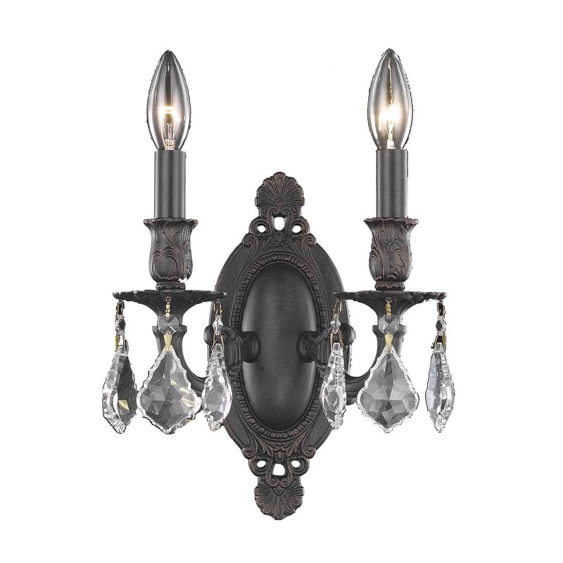 Fleur Illumination 2 light Dark Bronze Wall Sconce