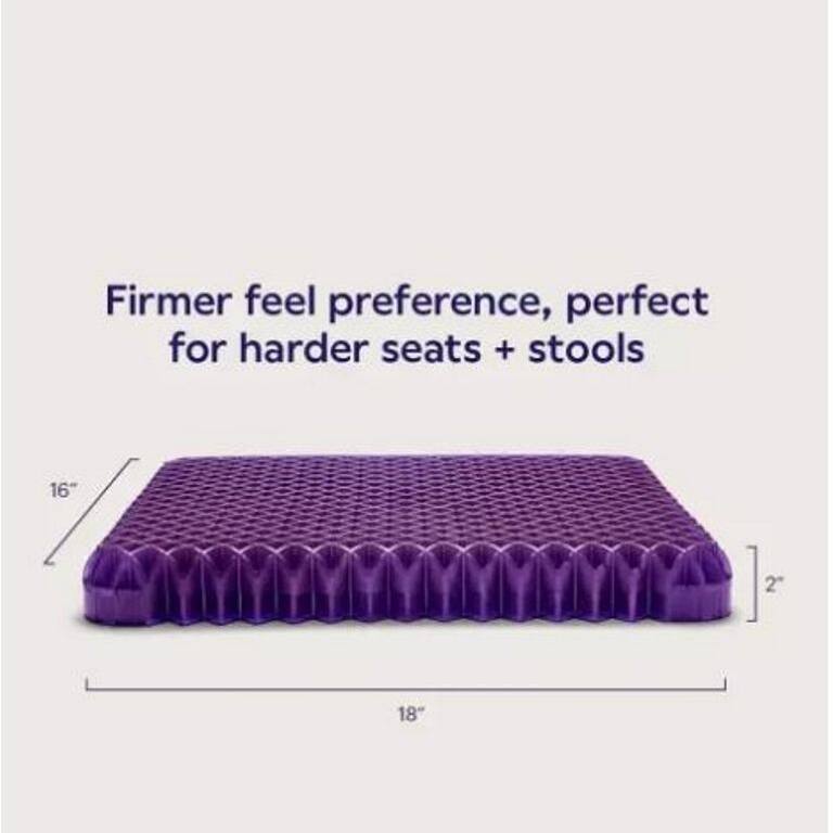 Purple - Simply Modern Seat Cushion with 100% Grid Support and Anti-Slip Portable Design