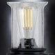 preview thumbnail 5 of 3, Luxury French Country Bath Vanity Light, 7.25"H x 23.75"W, with English Country Style, Midnight Black, by Urban Ambiance