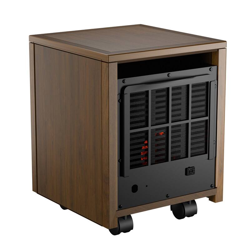 Indoor Infrared Space Heater With Remote Control, 1500W, Coffee