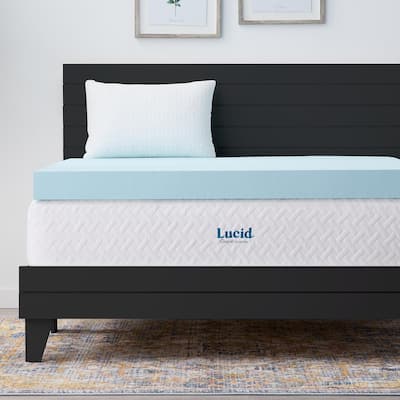 Lucid 4 Inch Gel and Aloe Memory Foam Topper
