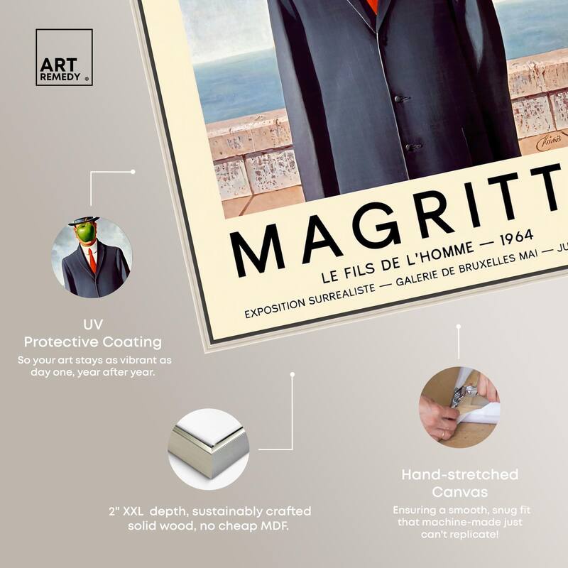 Man with the Apple Canvas by Art Remedy