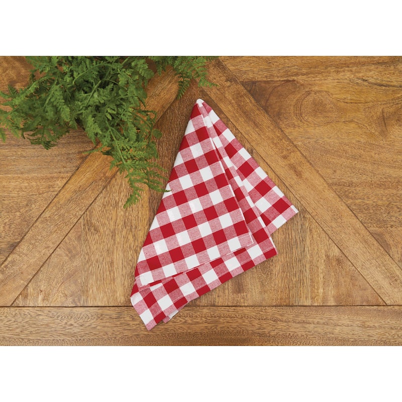 Ashford Red Cotton Napkin Machine Washable Set of 6
