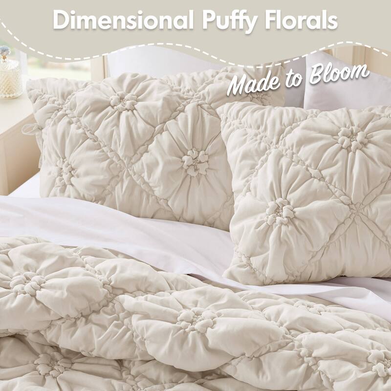 Intelligent Design Lily Embroidered Comforter Set