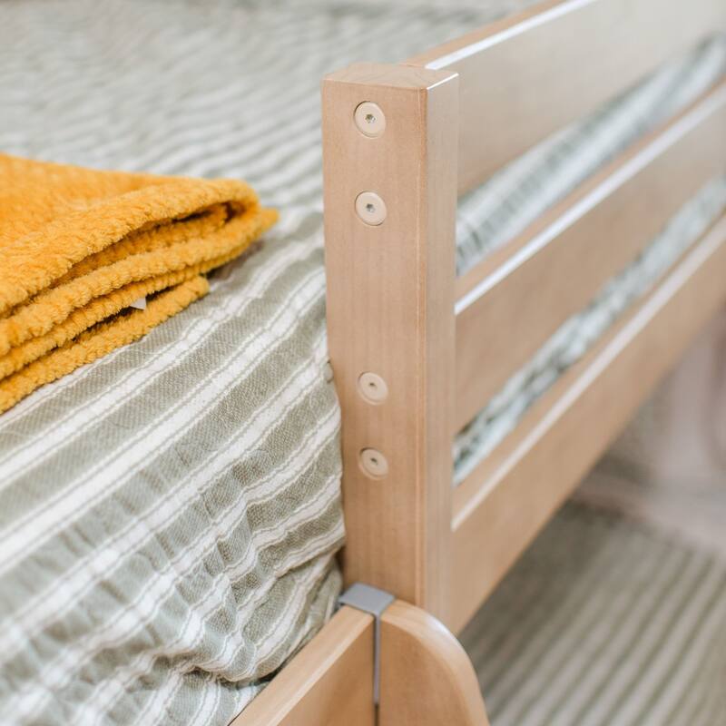 Max and Lily Scandinavian Twin over Twin Low Bunk Bed
