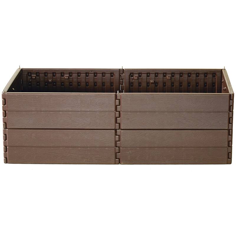 Modern Home Raised Garden Bed Kit - Stackable Hexagon Modular Flower/Planter Kit - 48" Diameter 6 Panel Kit for Gardening