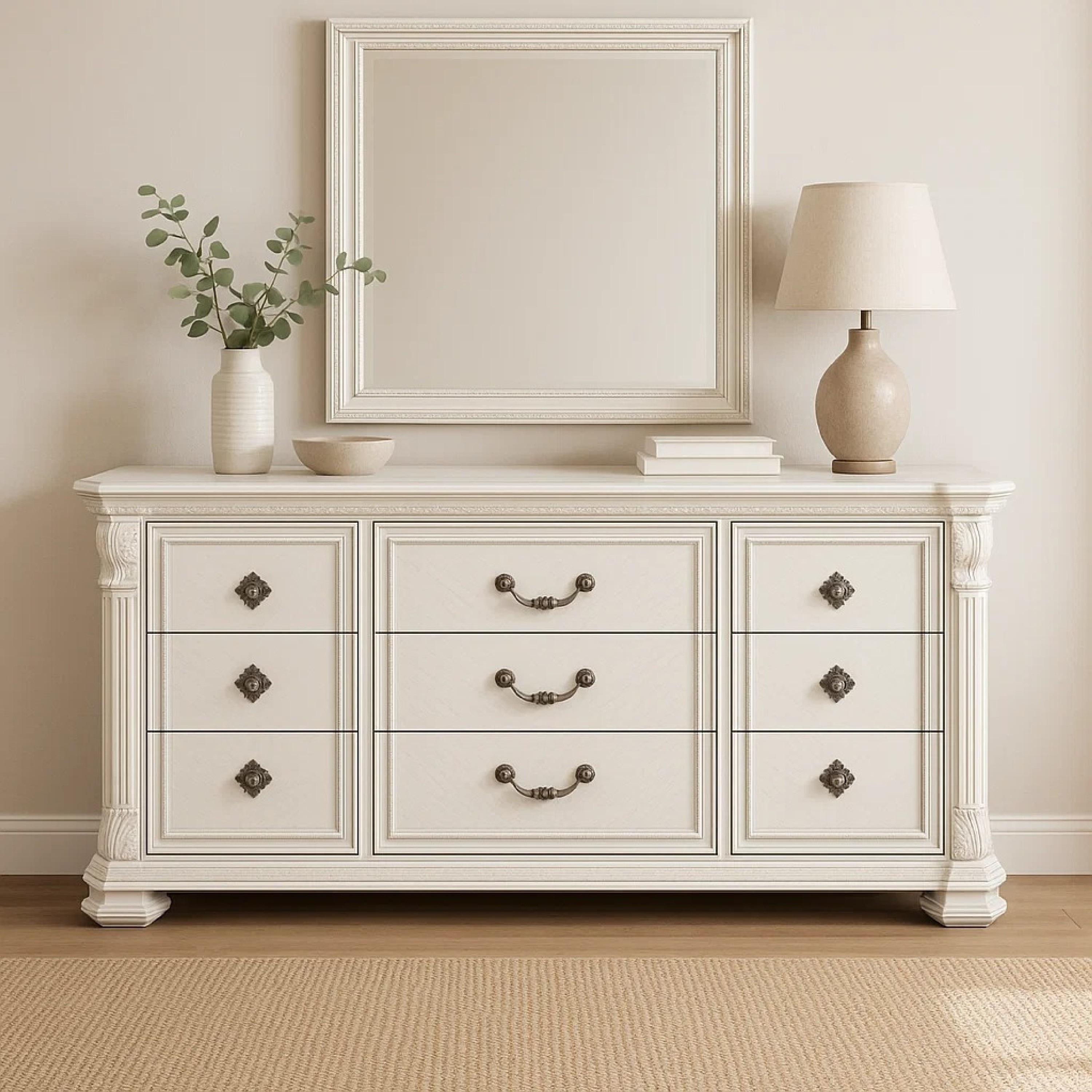 Naddy-Wide-Dresser,-White-Pine