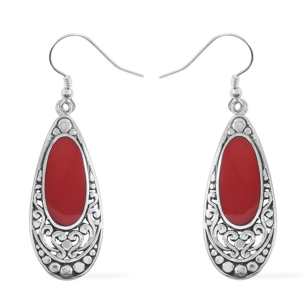 sponge coral earrings