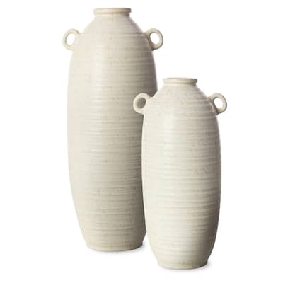 Mathew Textured Detail Vases (Set of 2)