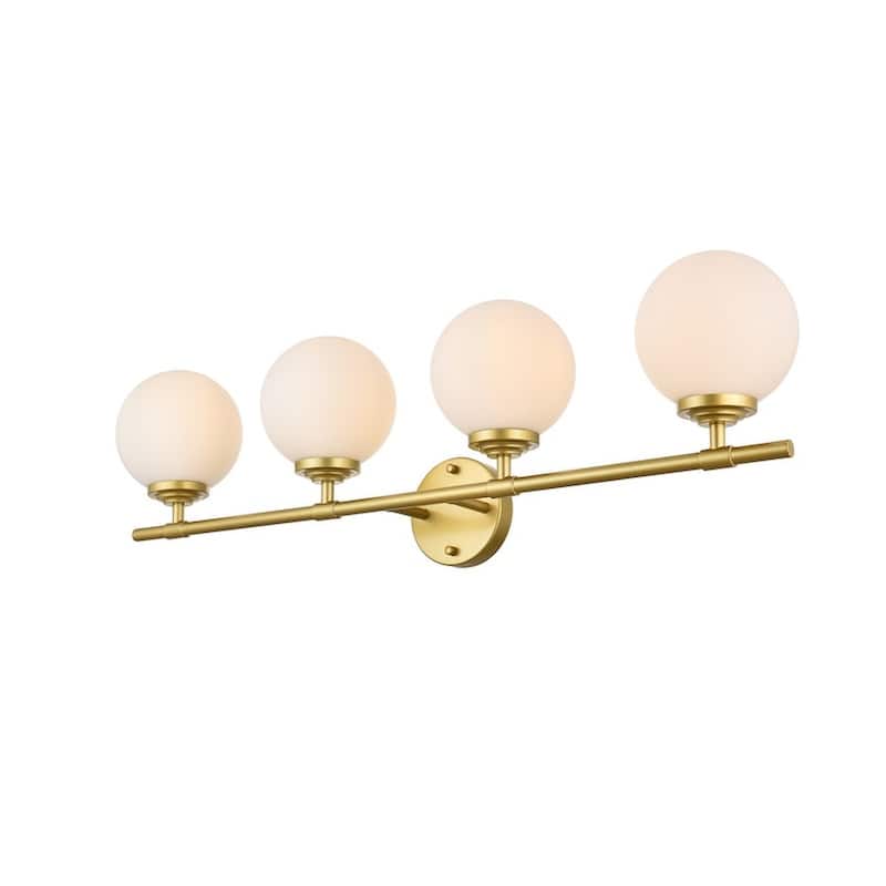 Ash 1 Light Black and Frosted White Bath Sconce