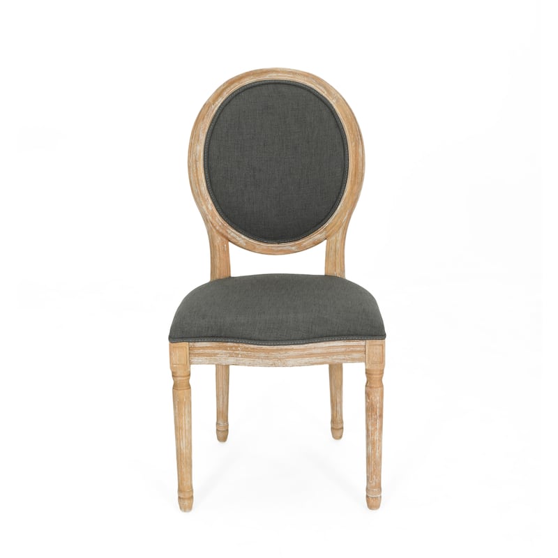 Phinnaeus Upholstered Farmhouse Dining Chairs (Set of 2) by Christopher Knight Home