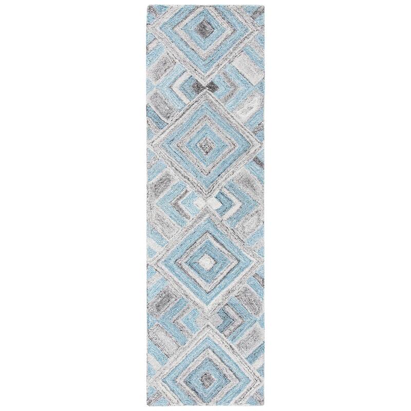 SAFAVIEH Handmade Abstract Elodia Diamond Wool Rug