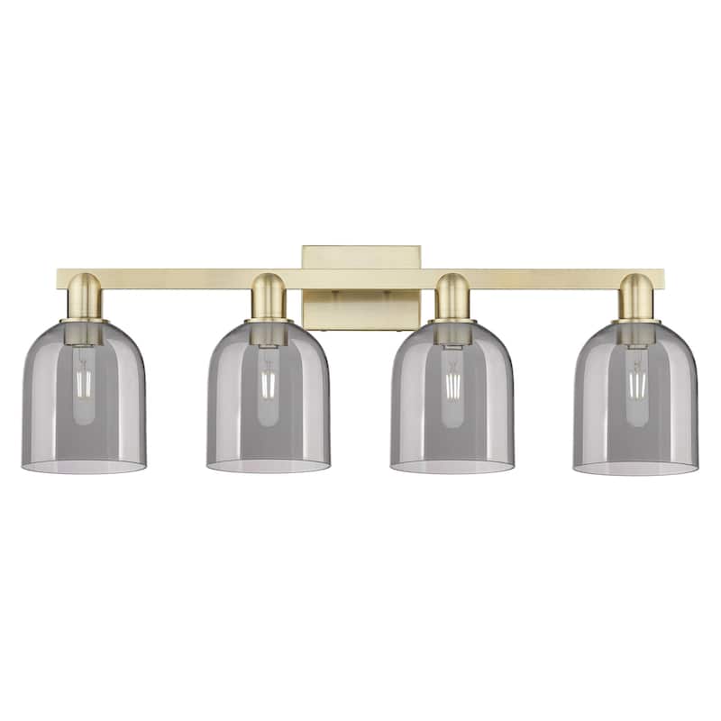Innovations Lighting 716-4W-12-33 Bella Vanity Bella 4 Light 33" Wide - Antique Brass / Light Smoke