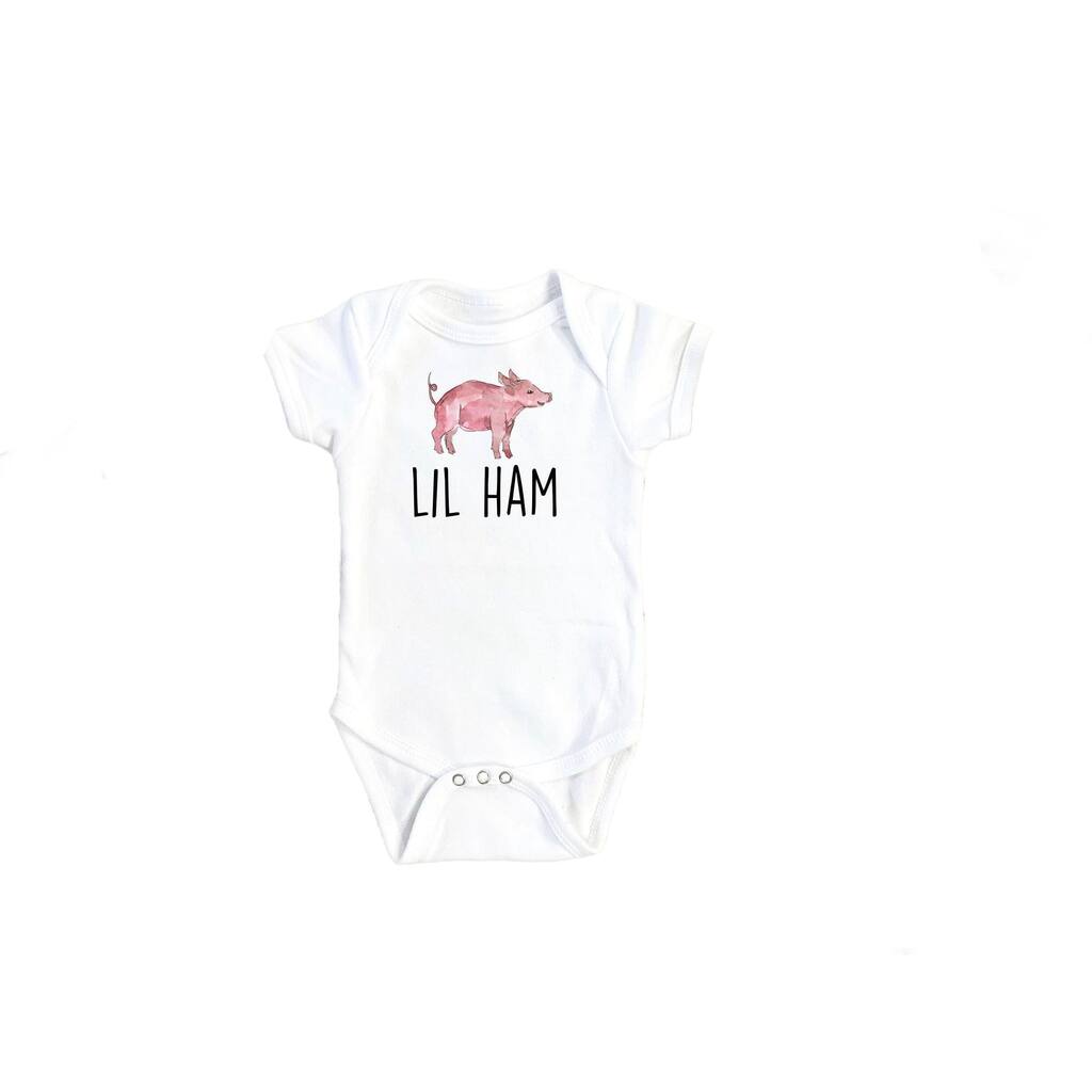 Pig Ham Farm - Baby Boy Girl Clothes Infant Bodysuit Funny Cute Newborn