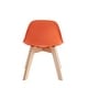 preview thumbnail 15 of 43, Porthos Home Brynn Kids Chair, Plastic Shell With Seat Cushion, Beech Wood Legs