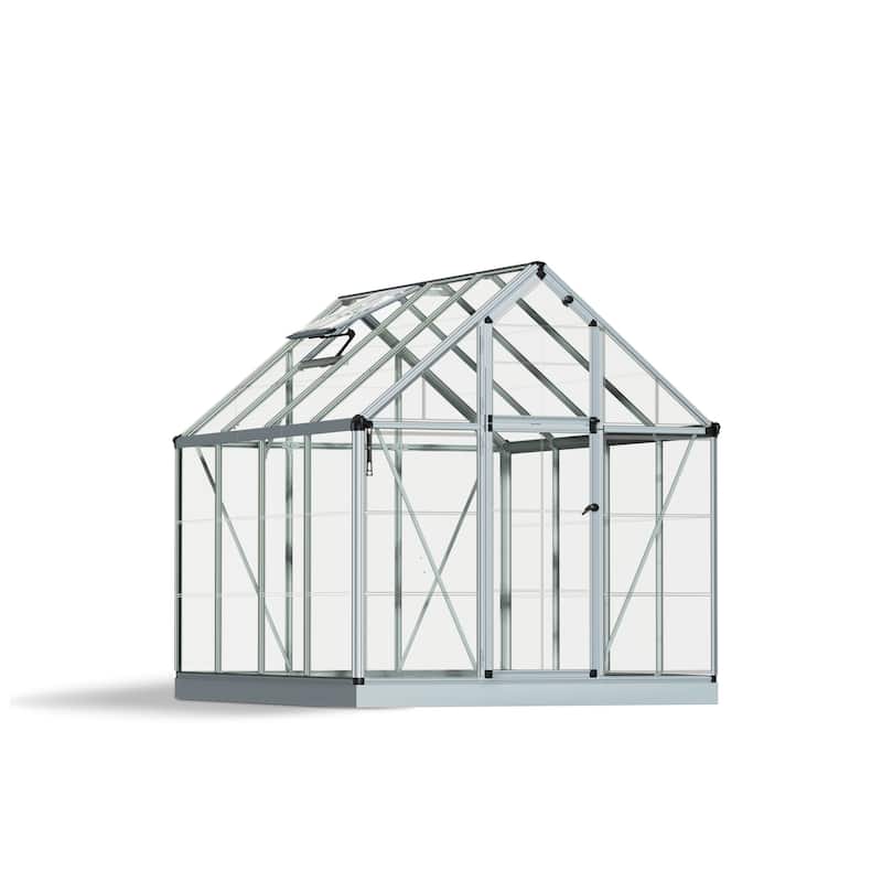 Snap and Grow 6 ft. Silver/Clear DIY Greenhouse Kit