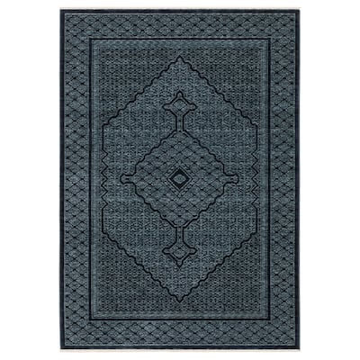 Style Haven Caiden Global Center Medallion Blue/Teal Area Rug