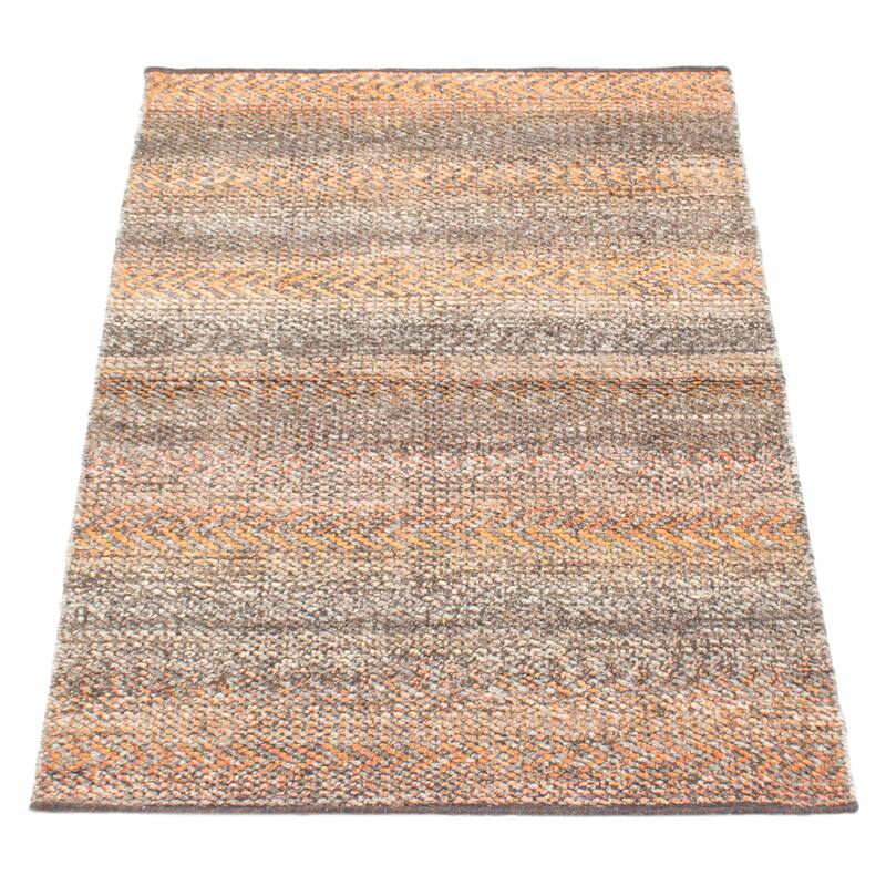 ECARPETGALLERY Hand-knotted Eternity Grey Wool Rug - 3'1 x 5'1