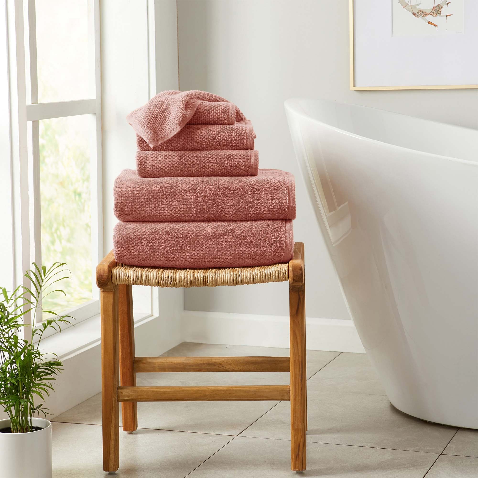 Linery & Co. Luxury Cotton Textured Bath Towel