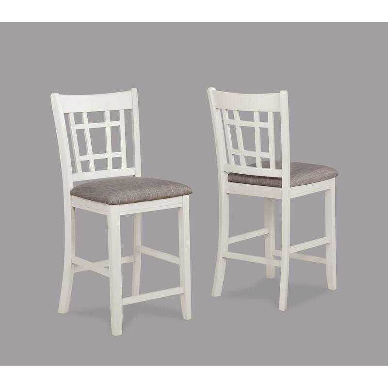 Ursulina Chalk Gray Modern Oval Extendable Counter Height Set