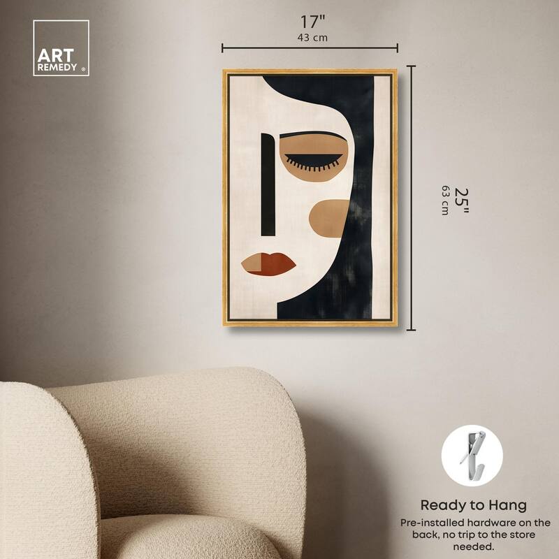 Face Moderne II Canvas by Art Remedy