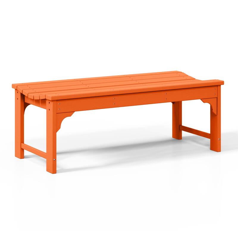 Polytrends Laguna Hdpe All Weather Outdoor Patio 48" Bench