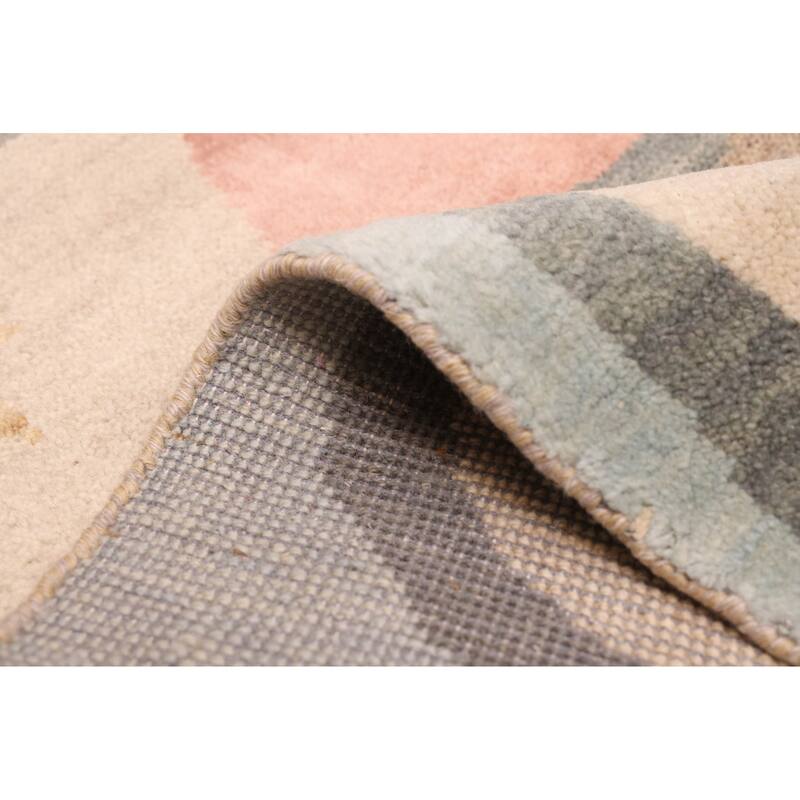 ECARPETGALLERY Hand-knotted Peshawar Ziegler Multi Color Wool Rug - 4'5 x 6'5