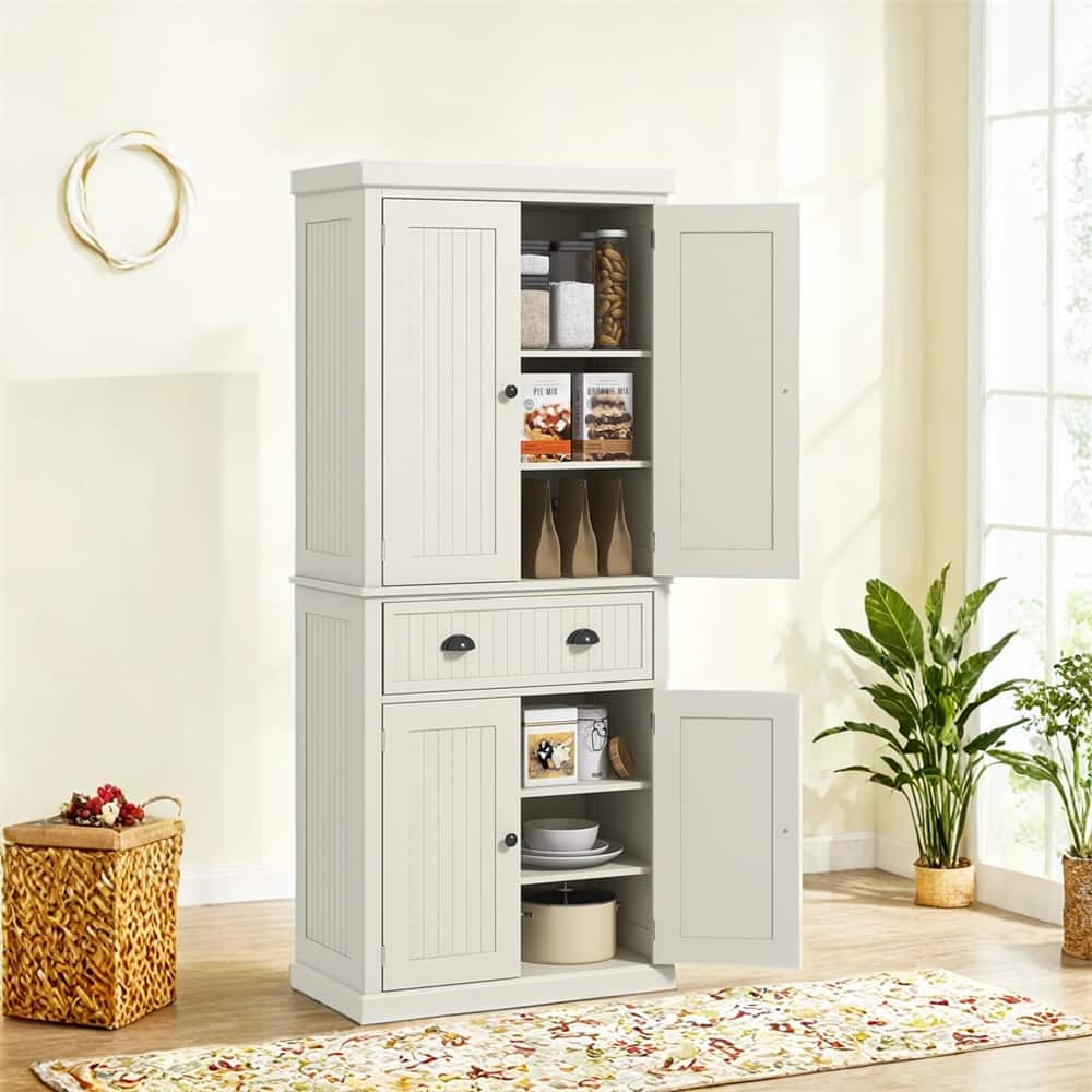 72" Kitchen Pantry Cabinet,Freestanding Tall Storage Cabinet