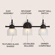 preview thumbnail 90 of 113, Shirley Metal/Glass LED Vanity Light, by JONATHAN Y