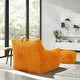 preview thumbnail 25 of 23, Plush Cloud-Like Bean Bag Chair & Ottoman Set - Soft Microsuede Lounger for Living Room/Playroom