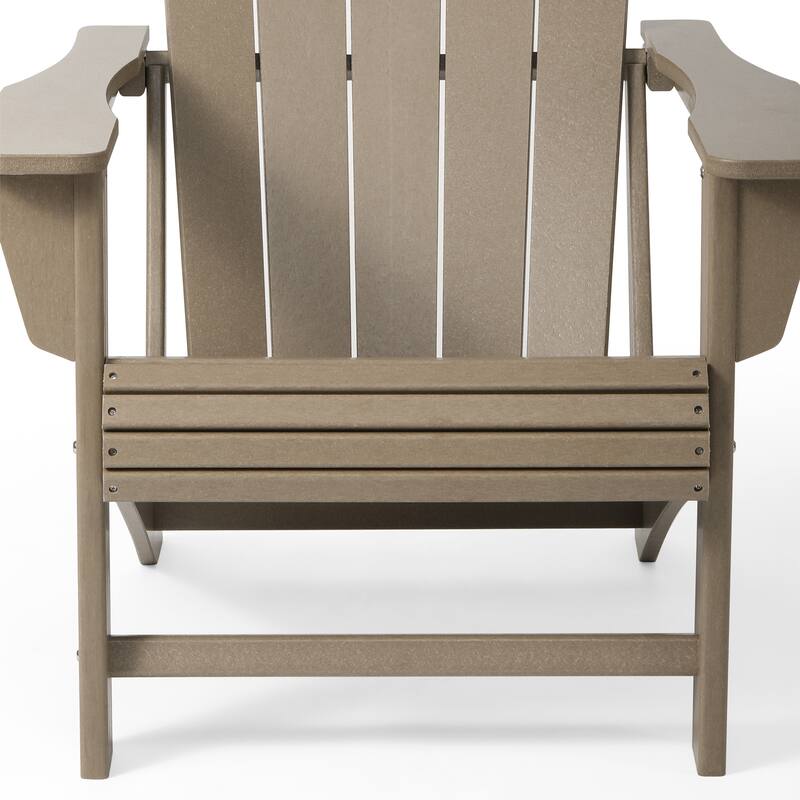 Aderson Outdoor Poly Adirondack Chairs with Cupholders (Set of 4)