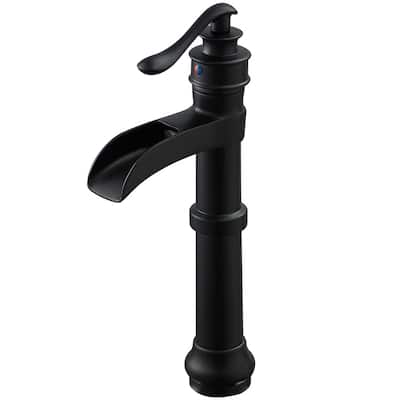 WIZ Waterfall Single Hole Single-Handle Vessel Bathroom Faucet