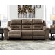 preview thumbnail 1 of 0, Stoneland Contemporary Reclining Power Sofa Fossil