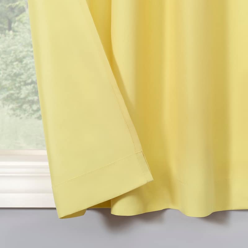 No. 918 Martine Microfiber Semi-Sheer Rod Pocket Kitchen Curtain Valance and Tiers Set